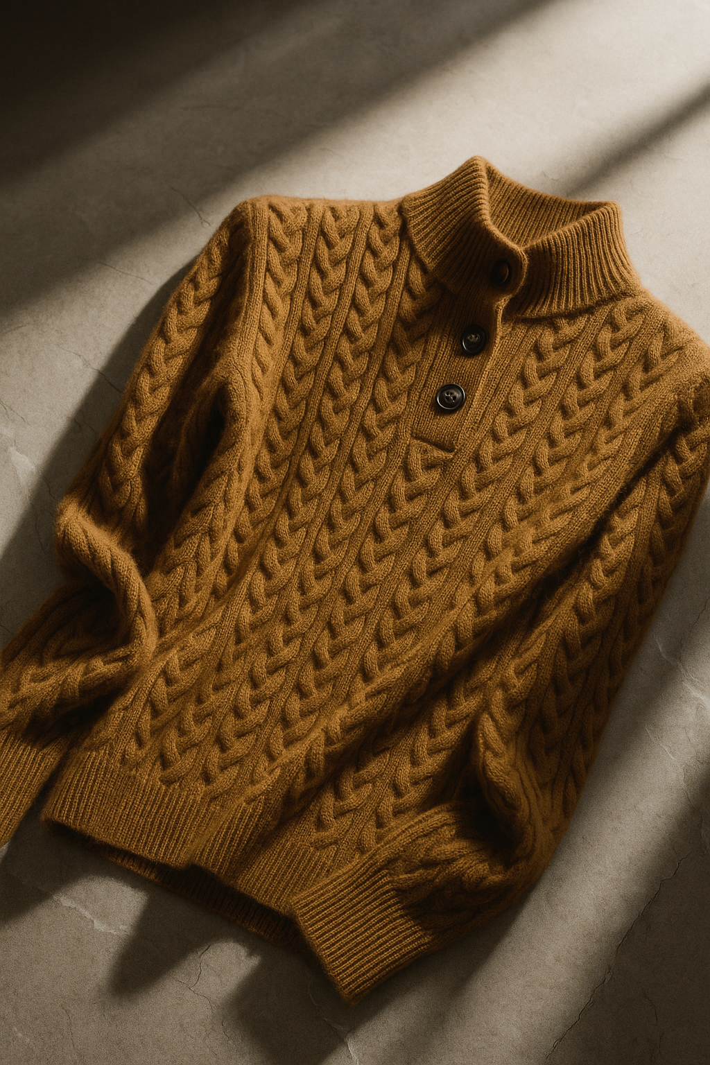 Anna-Berg | Button-Up Cashmere Sweater