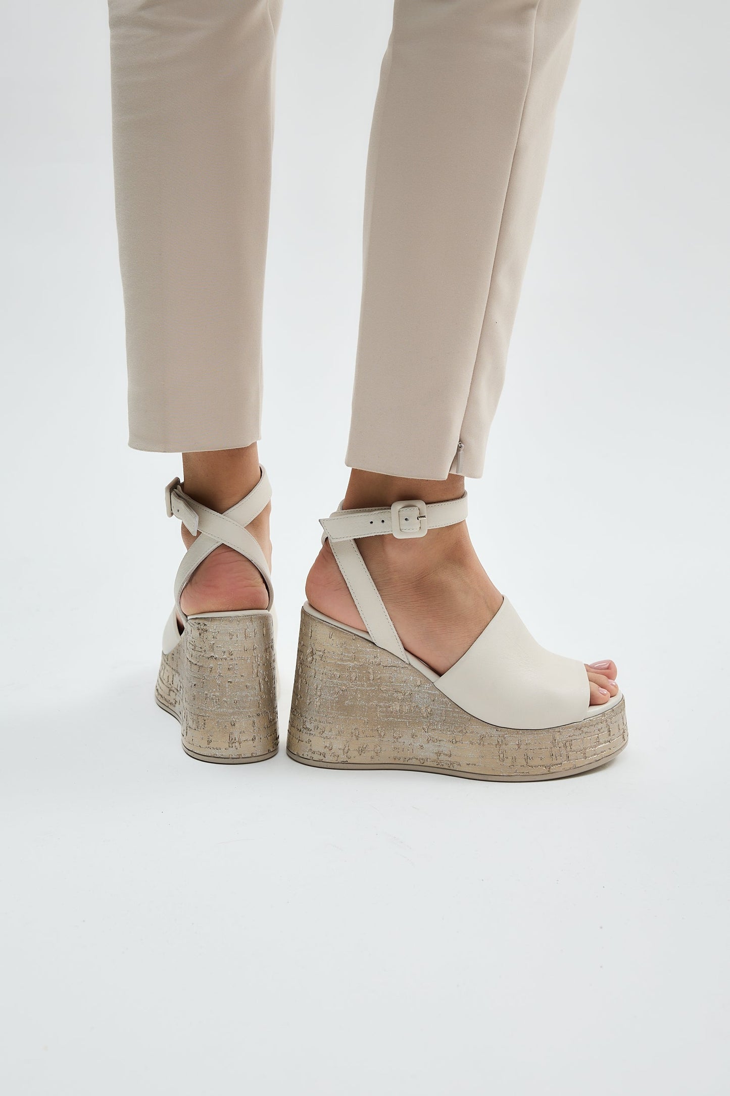 Blair | Beige Sandal Heels