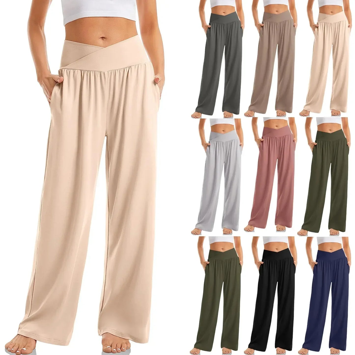 Women's Wide Leg Yoga Pants | Casual
