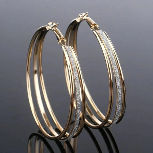 Vintage Golden Bright Ear Studs