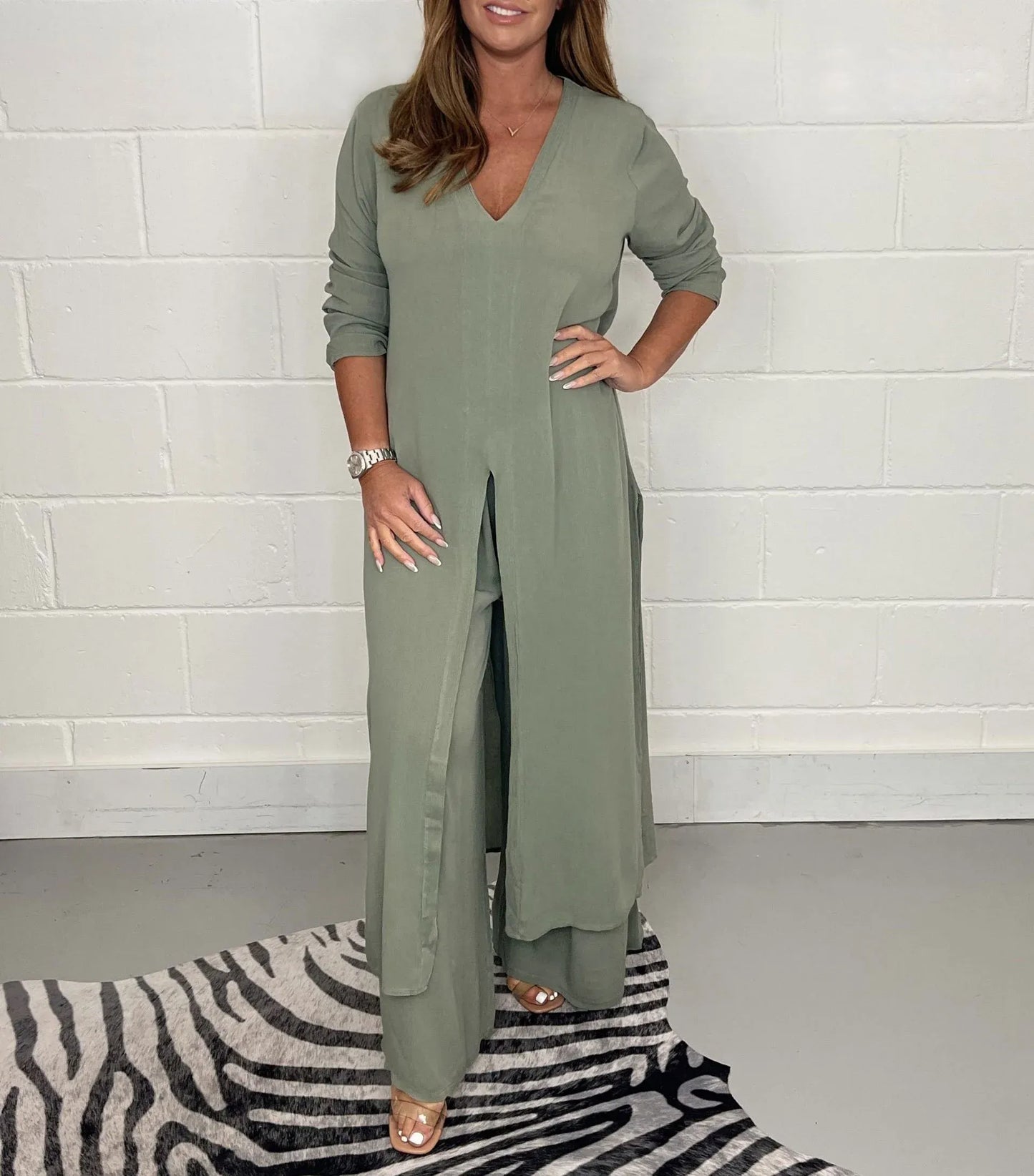 Women's Lassig Two-Piece Set | Long Top and Pants