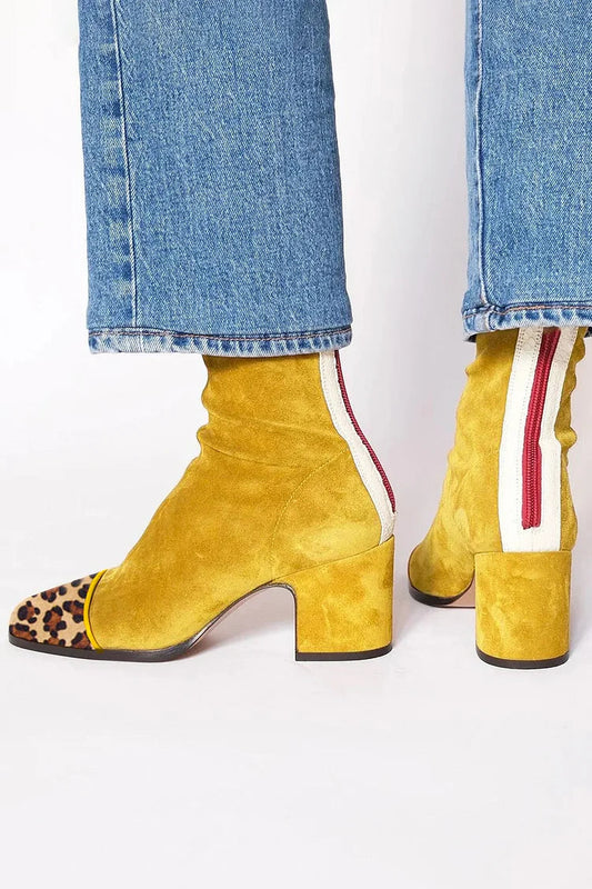 Carla | Mid-Heel Ankle Boot With Sporty Detail