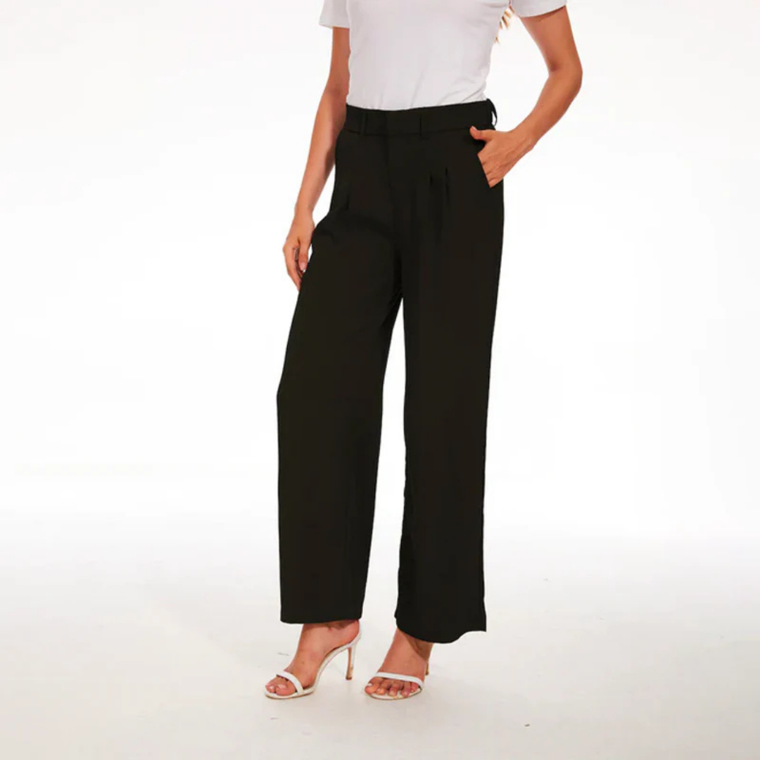 Women's Pants | High Waist | Wide Leg | Casual Look