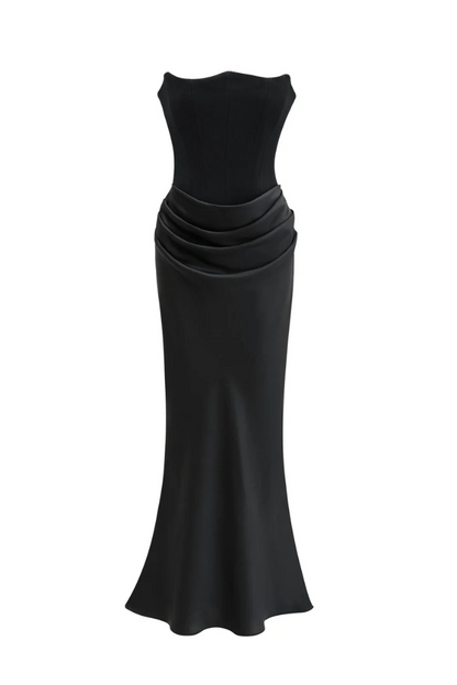 Margot Corset Maxi- Black