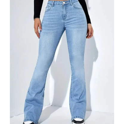 Stylish high-waisted flared jeans for women | Modern