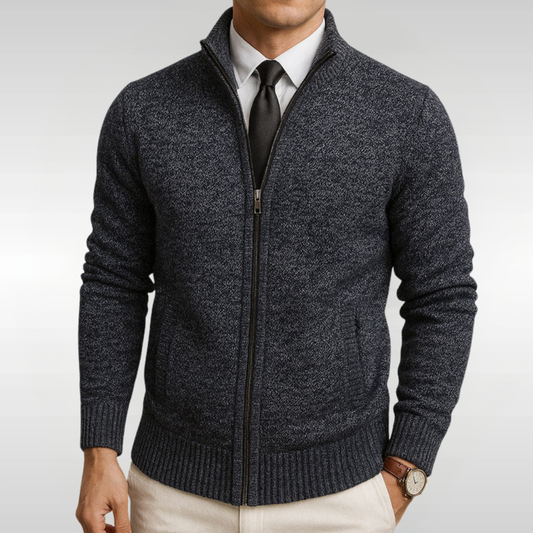 MARTIN ZIP KNIT CARDIGAN | EFFORTLESS SMART, DAILY WEAR