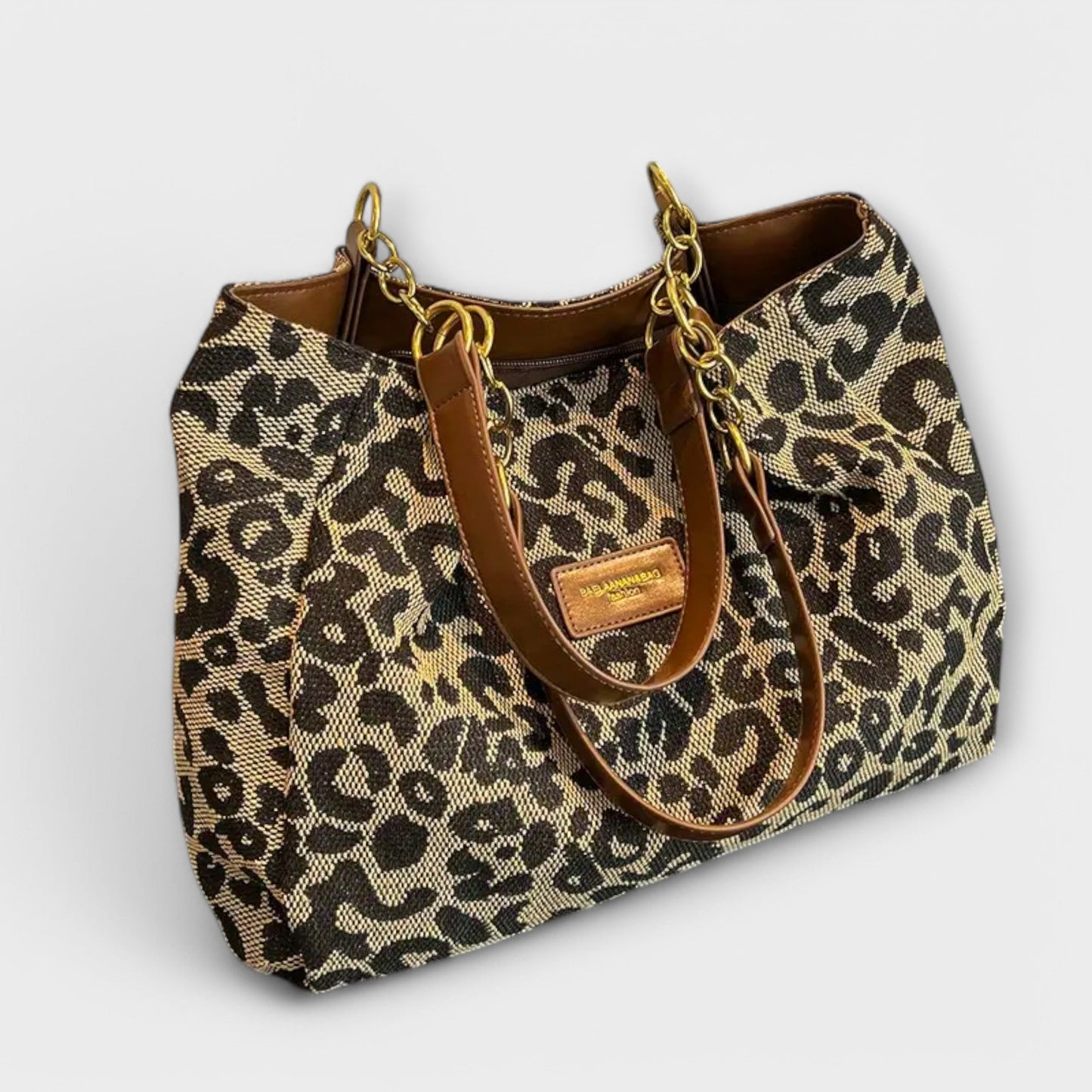 Rachel - Leopard Canvas Tote