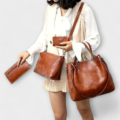 Candice - 4-Piece Vintage Bag Set