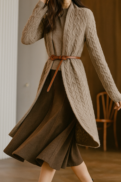 Merino Wool and Cashmere Cardigan