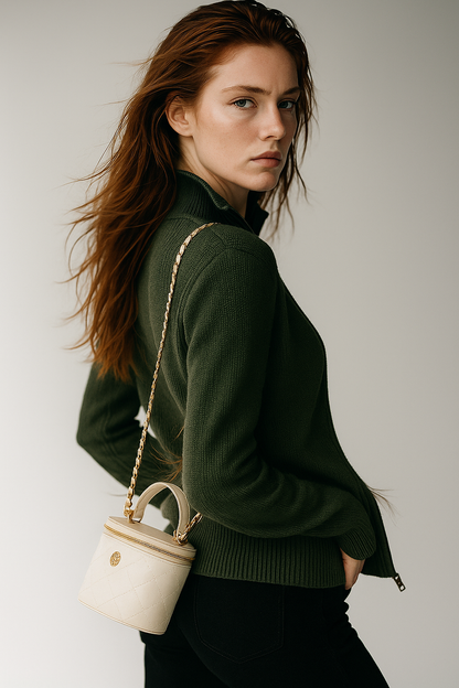 Wool Zip Cardigan
