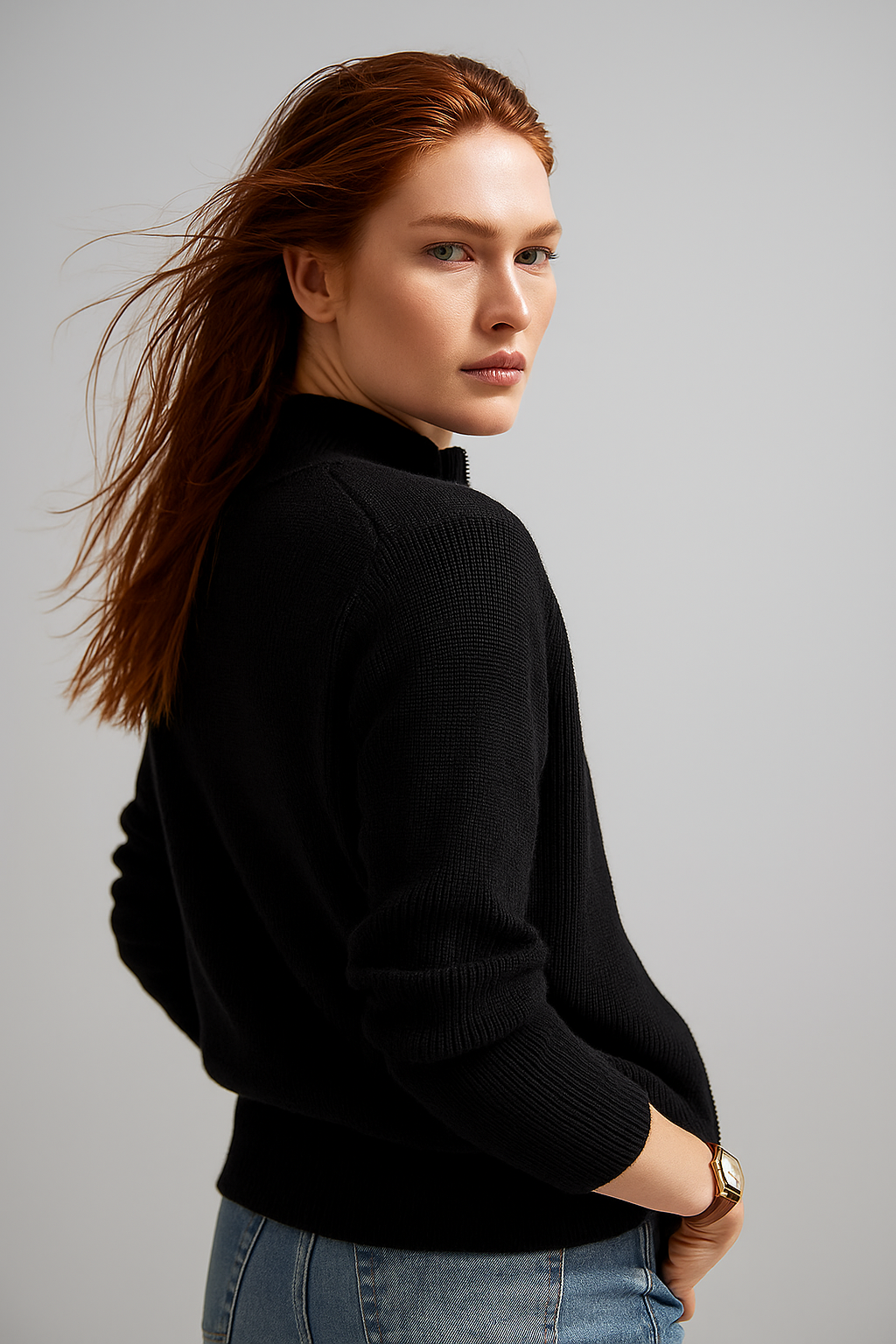 Wool Zip Cardigan