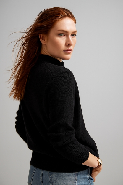 Wool Zip Cardigan