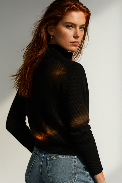 Wool Zip Cardigan