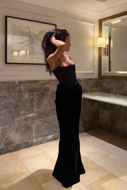 Margot Corset Maxi- Black