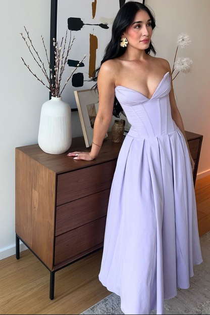 Katerina Corset Midi- Lilac
