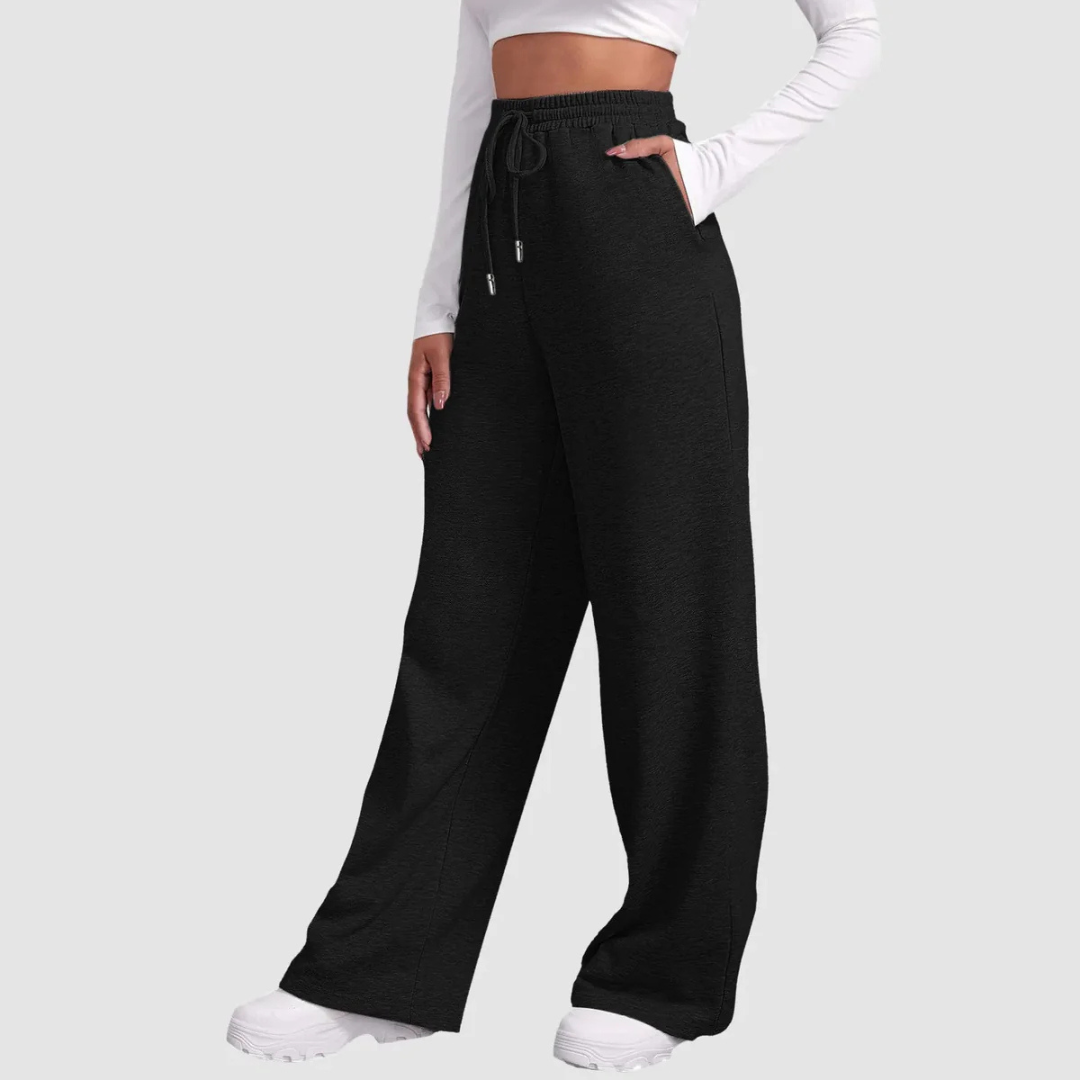 Women's Wide Leg High Waisted Jogger Pants | Loose Fit