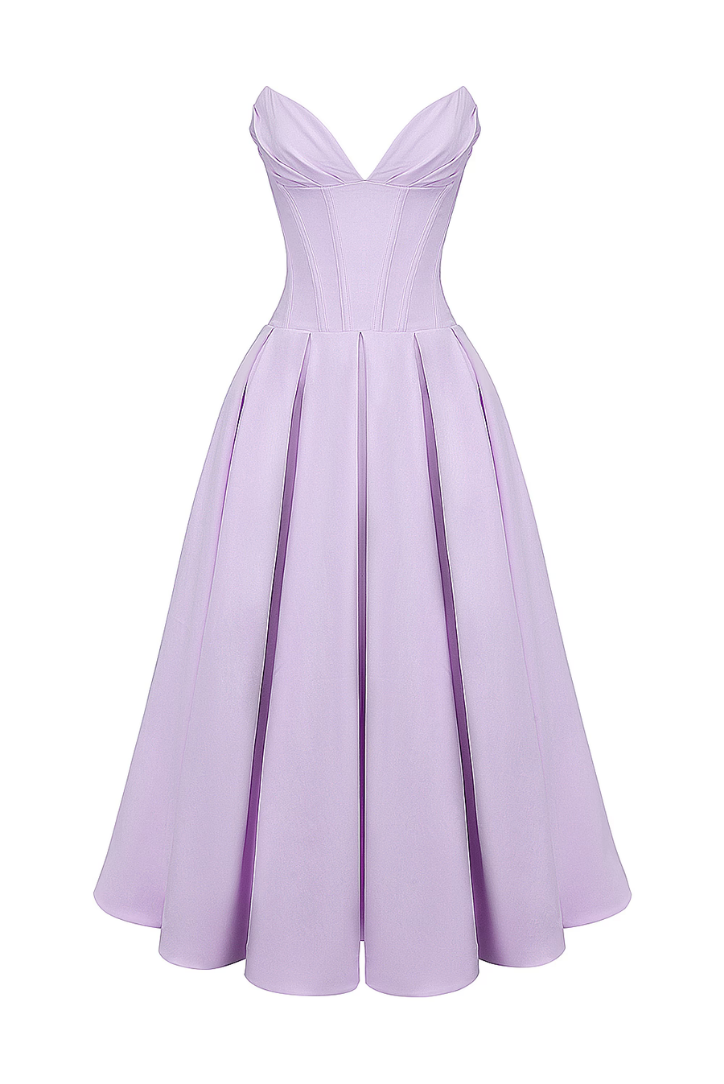 Katerina Corset Midi- Lilac