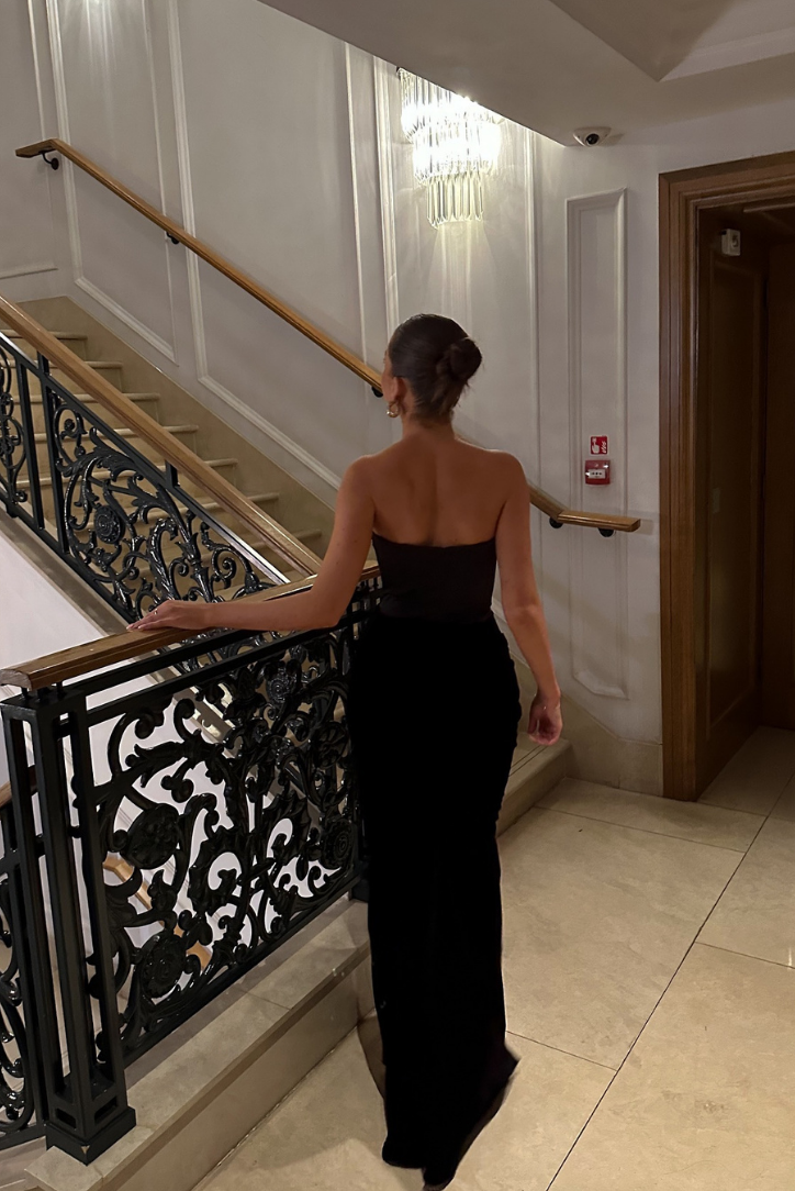 Margot Corset Maxi- Black