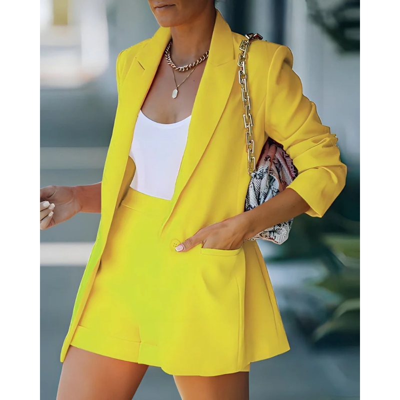 Stylish two-piece blazer set for women | Casual