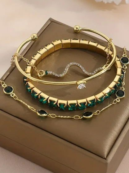 Harmony Evergreen Bracelet Set