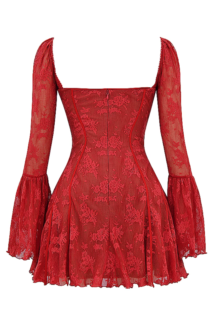 Delilah Lace Mini- Red