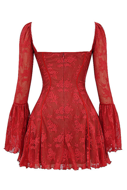 Delilah Lace Mini- Red