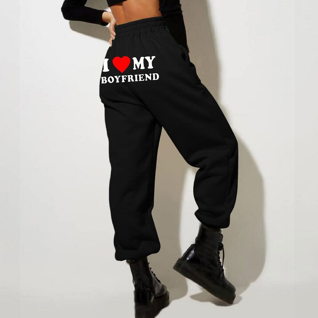 Women's Printed Jogging Pants | High Waist