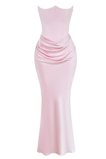 Margot Corset Maxi- Pink