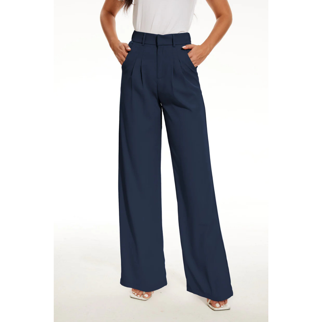 Women's Pants | High Waist | Wide Leg | Casual Look