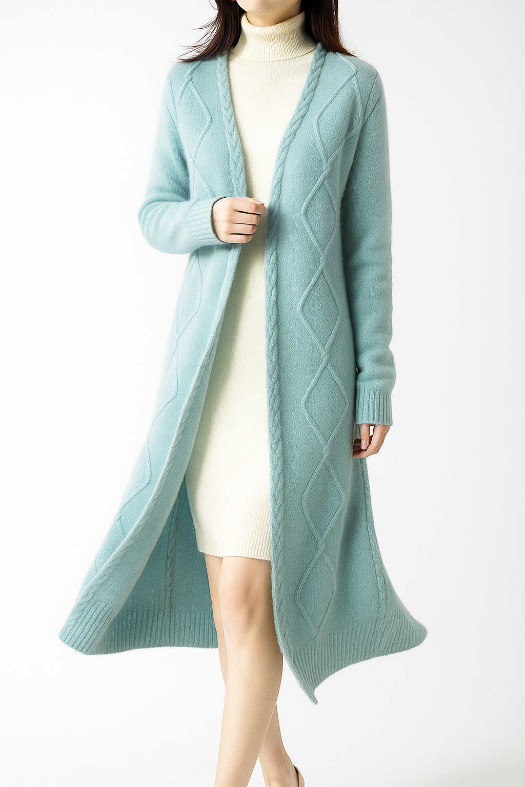 Cardigan, Cable-Knit