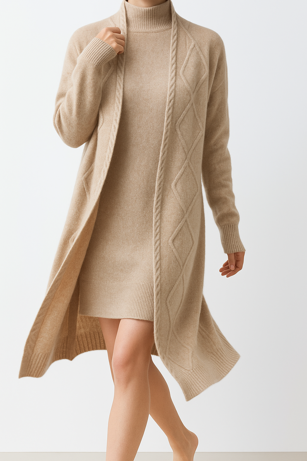 Cardigan, Cable-Knit