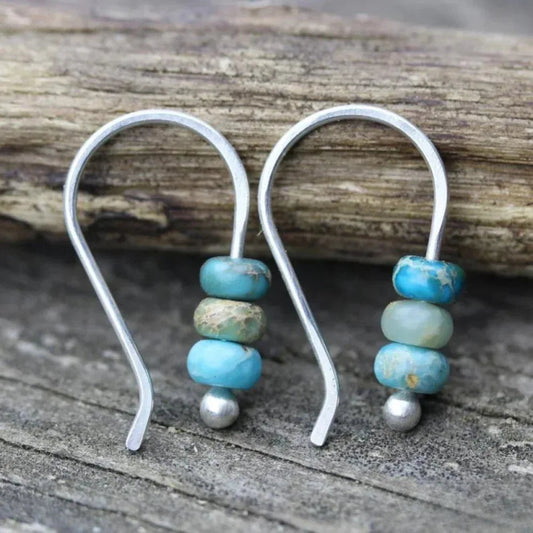 Turquoise Pearl Earrings