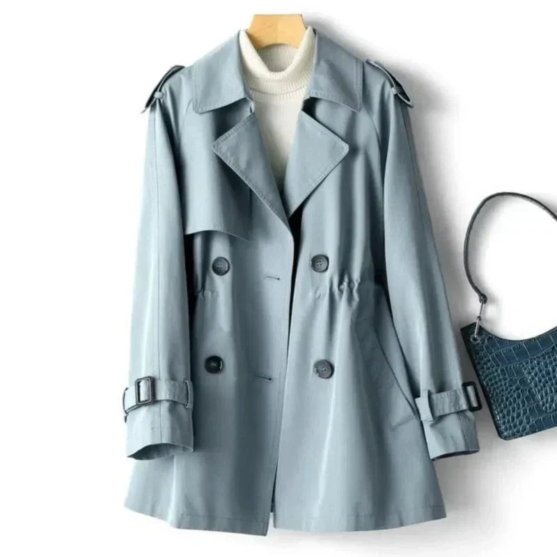 Classic double-breasted trench coat for women | Casual