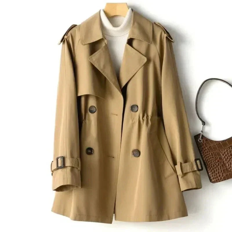 Classic double-breasted trench coat for women | Casual