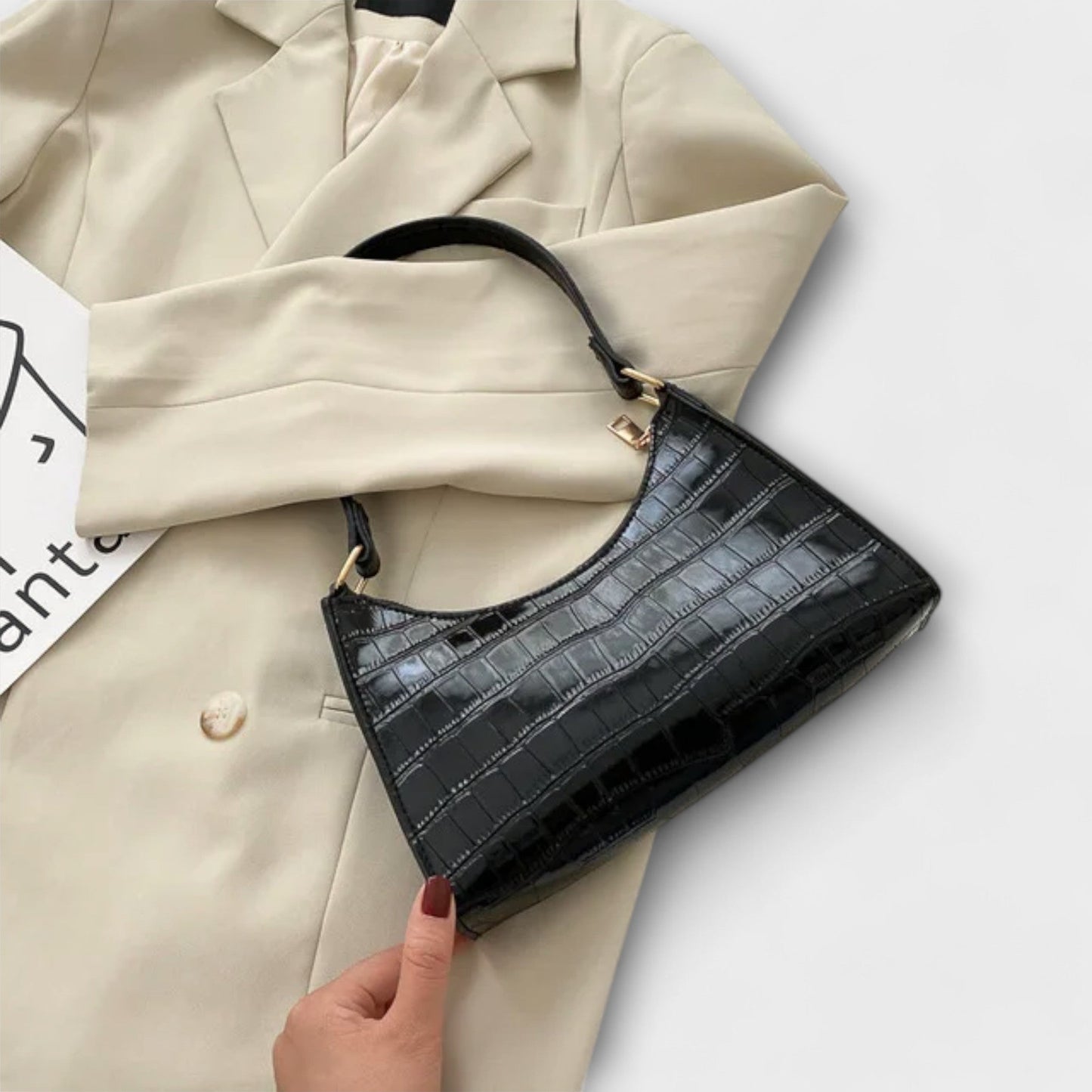 Julia - Shiny Leather Bag