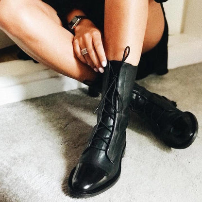 Isabella™ - Elegant PU Leather Heeled Boots