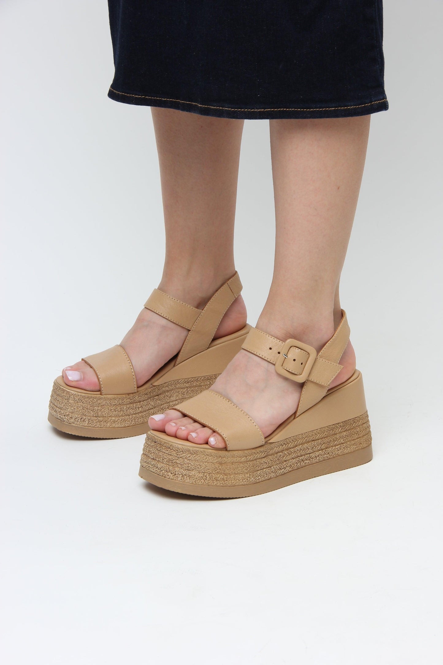 Blair | Beige Heels Sandals