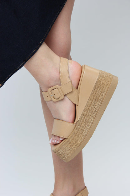 Blair | Beige Heels Sandals
