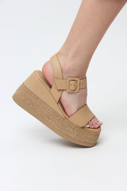 Blair | Beige Heels Sandals
