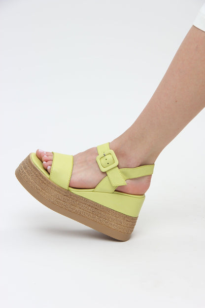 Blair | Lime Sandals