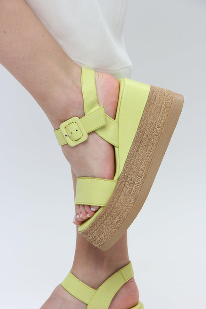 Blair | Lime Sandals