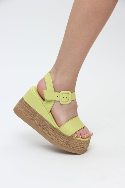 Blair | Lime Sandals