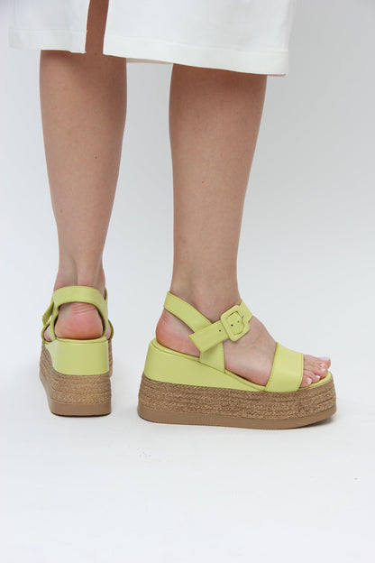 Blair | Lime Sandals