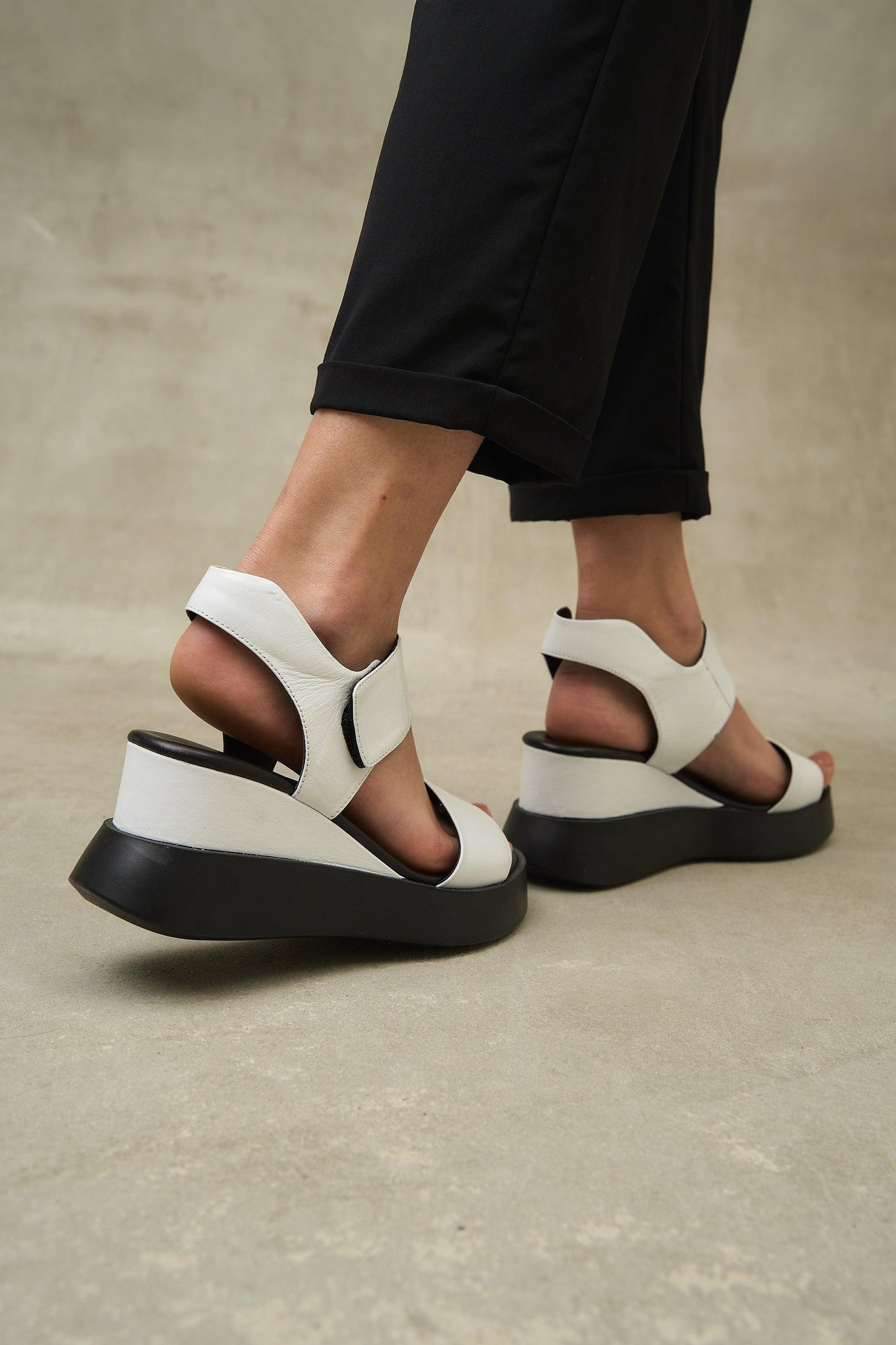 Blair | Platform Shoes - Beige