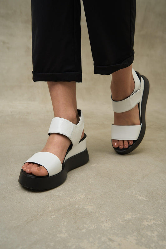 Blair | Platform Shoes - White
