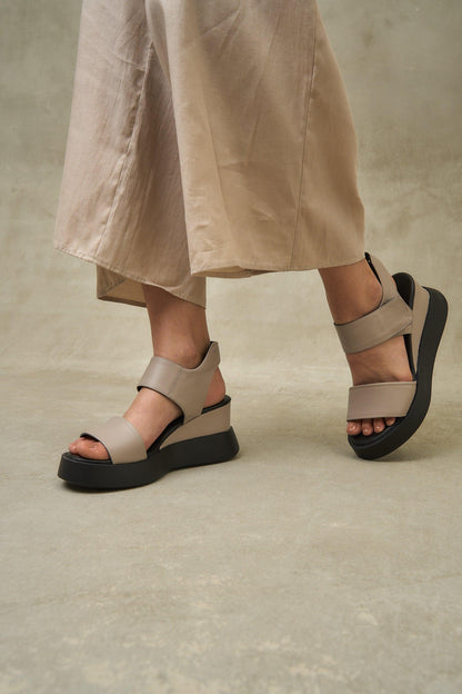 Blair | Platform Shoes - Beige