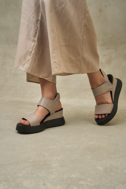 Blair | Platform Shoes - Beige