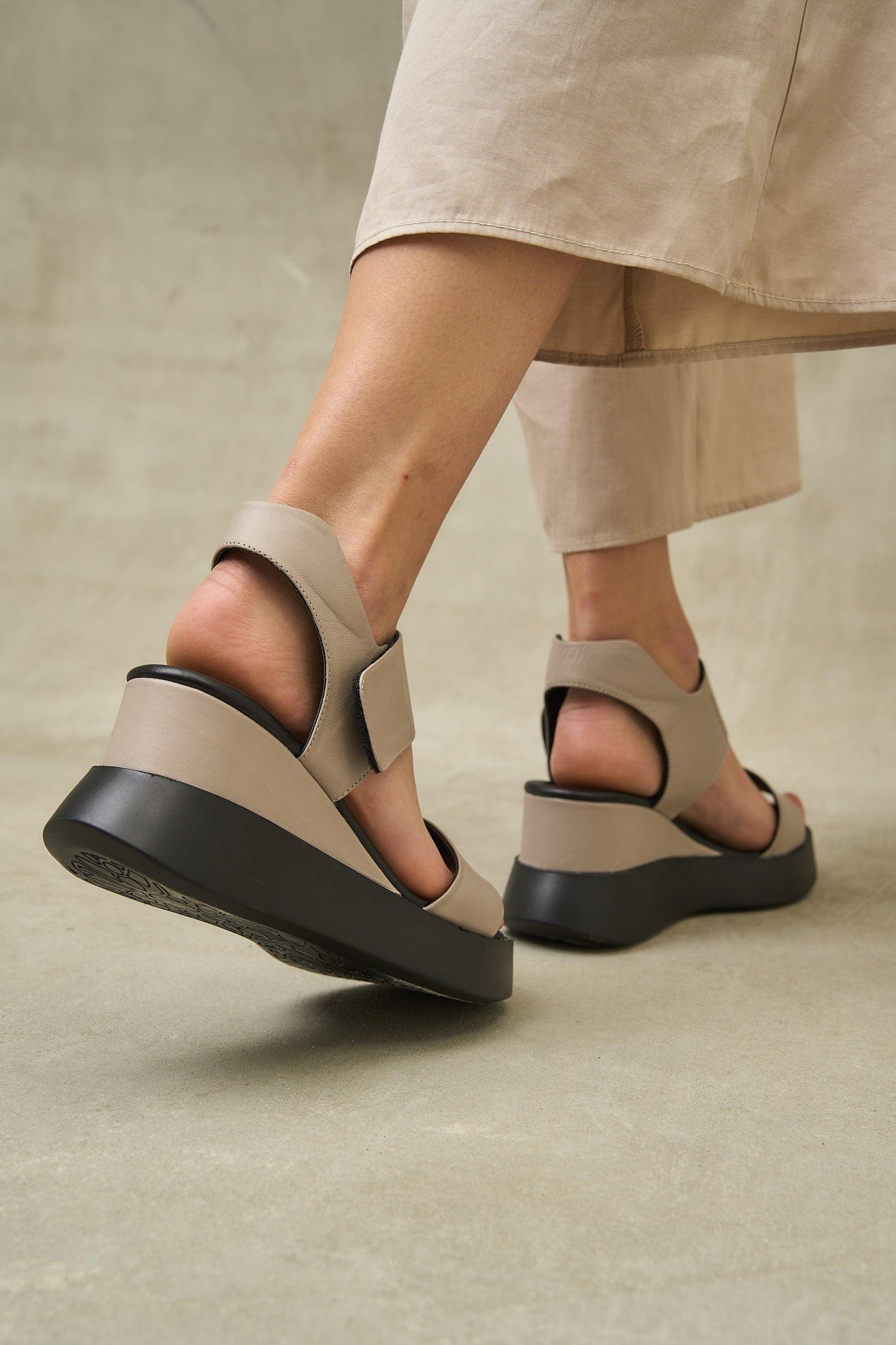 Blair | Platform Shoes - Beige