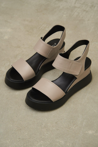 Blair | Platform Shoes - Beige