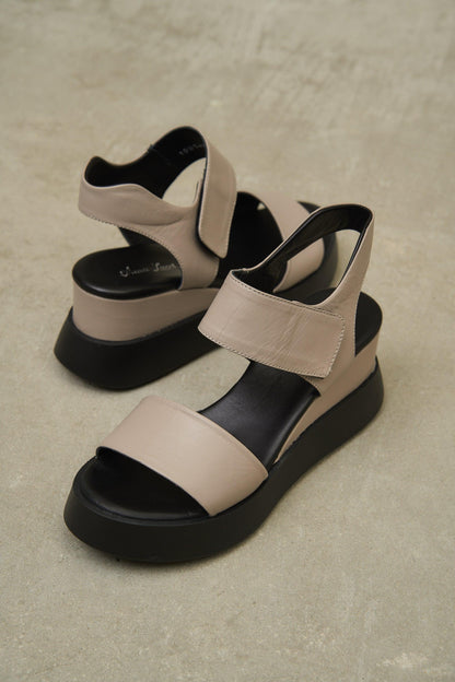 Blair | Platform Shoes - Beige